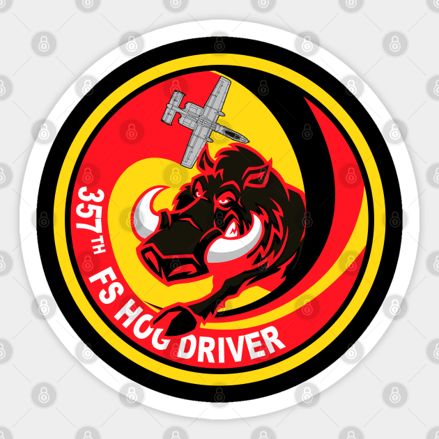 357th FS Hog Driver Sticker by MBK